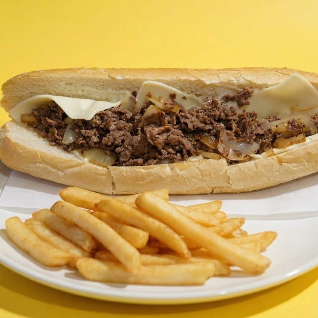 Beef Cheesesteak Combo.