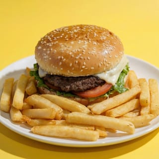 Cheese Burger Combo + Extra Burger