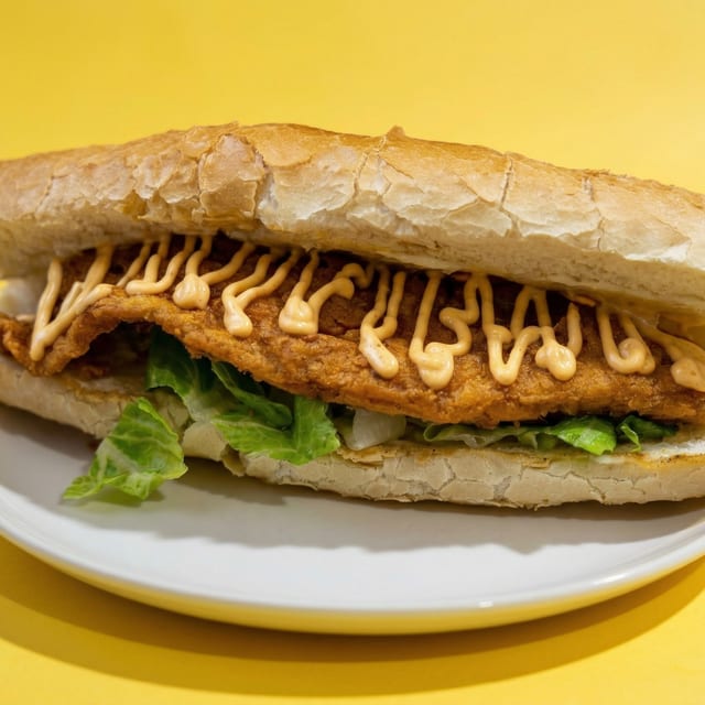Fish Hoagie with Fries.